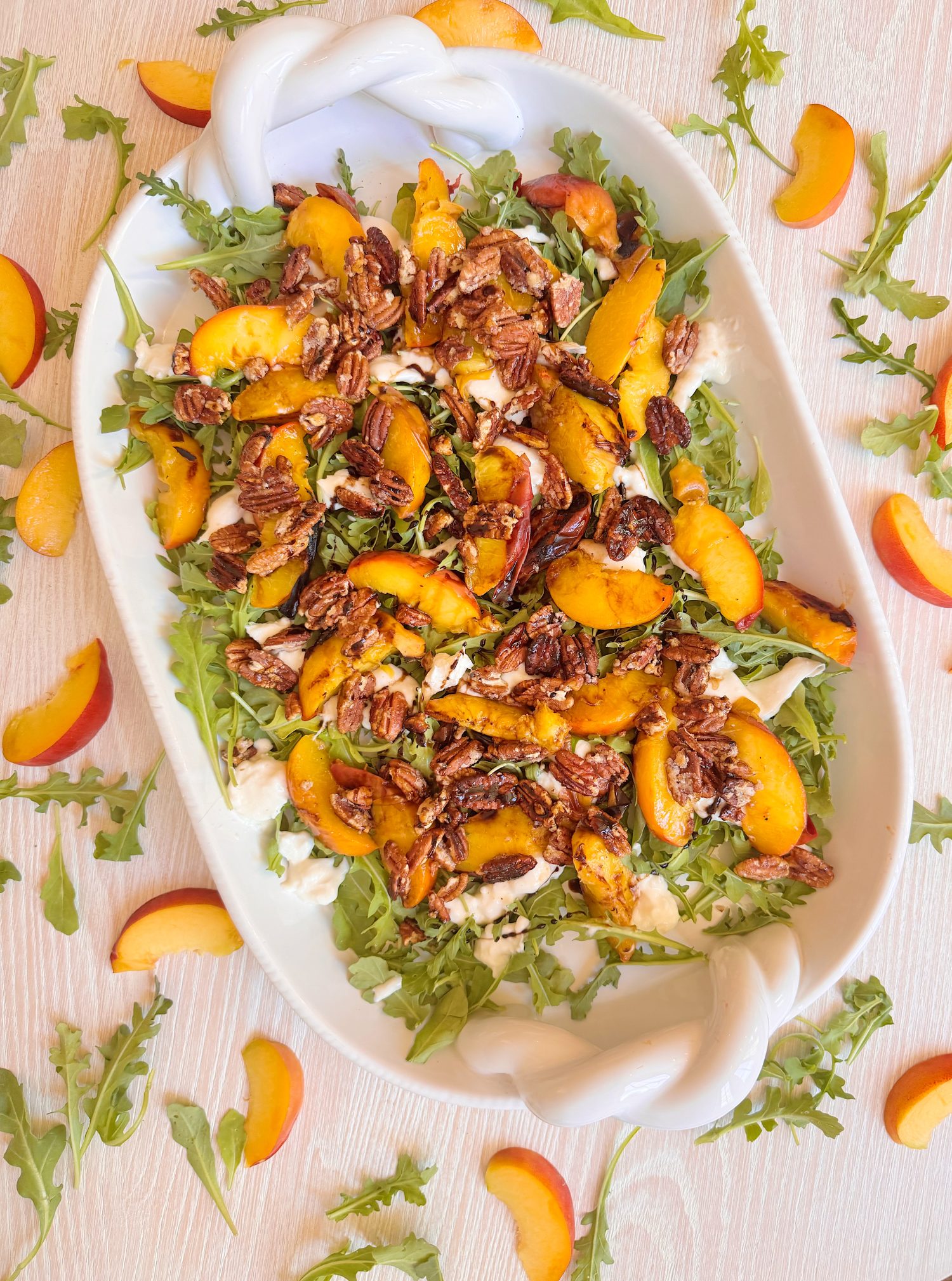 Honey Balsamic Grilled Nectarine Burrata Salad